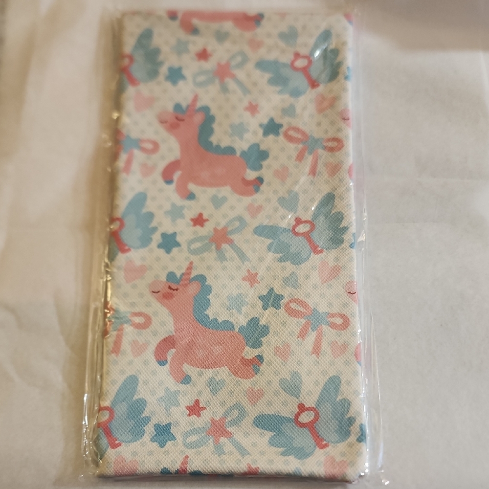 Sunglass EYEGLASS CASE EXTRA LARGE UNICORN PATTERN Tension Closure